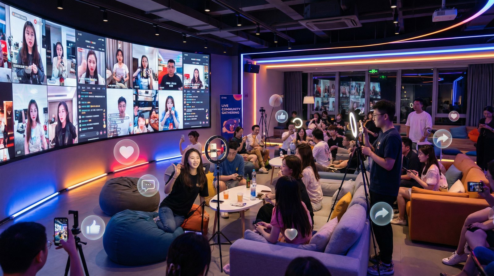 探花社区活动现场